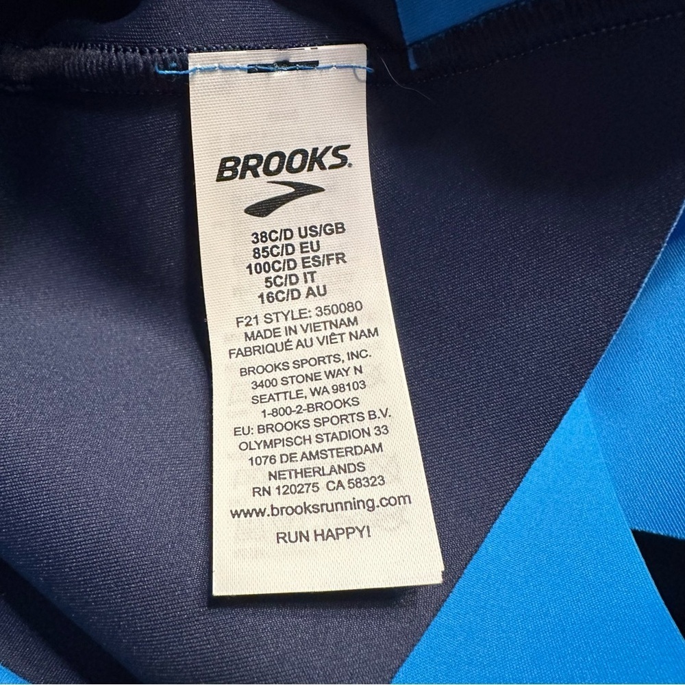 Brooks Vibrant Blue Sports Top - Picture 5 of 5